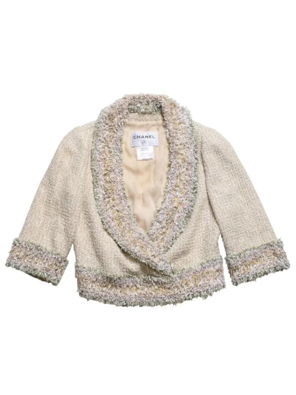 Chanel Set Tweed Jacket Inner Multicolor